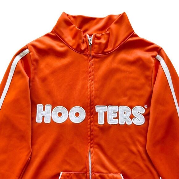 🔃Hooters Logo Front Zipper Waitress Uniform Track Jacket - Picture 3 of 13